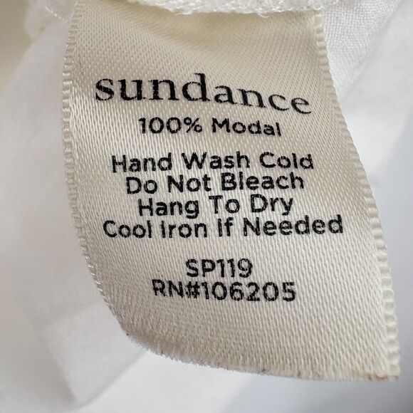 Sundance Women's White Scoop Neck Tiered Tank Top Large - Picture 11 of 11